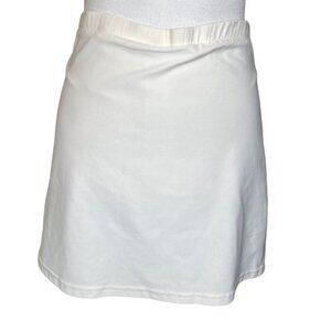 Nike White Dri FIT Short Inner High- Waisted Skort Sz Medium Workout Athleisure